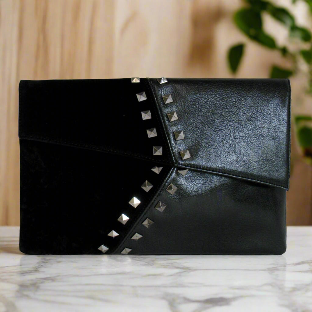 Night Owl | Large Clutch with Crossbody Chain