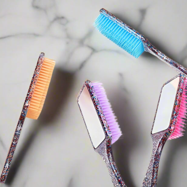 Hair Brush & Mirror Set