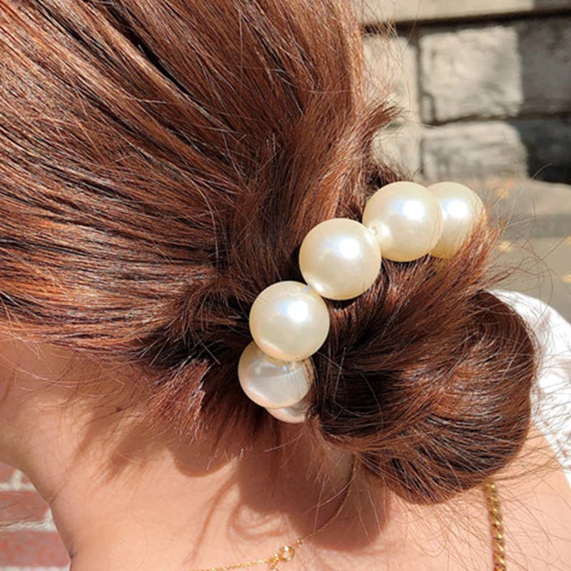 Elastic Pearl Hair Tie