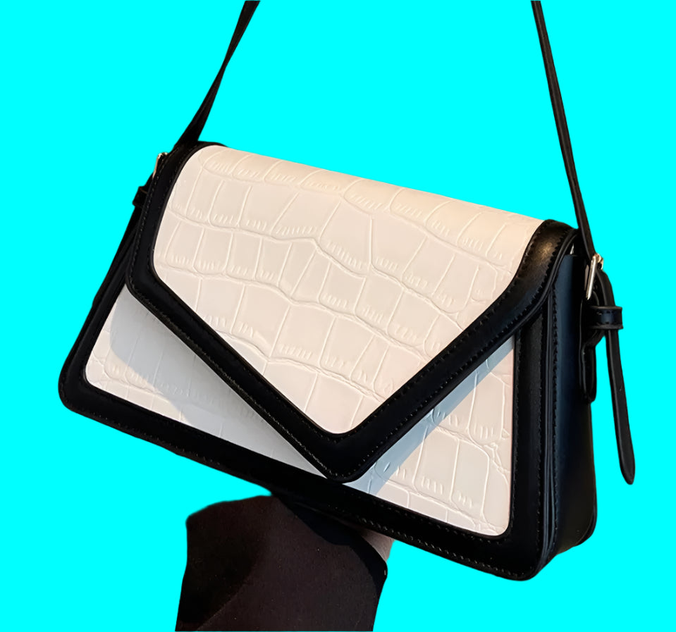 Poppy | Black & White Asymmetrical Retro Design
