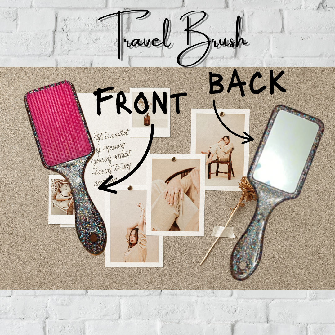 Hair Brush & Mirror Set