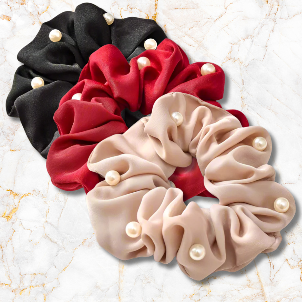 Soft Pearl Scrunchie