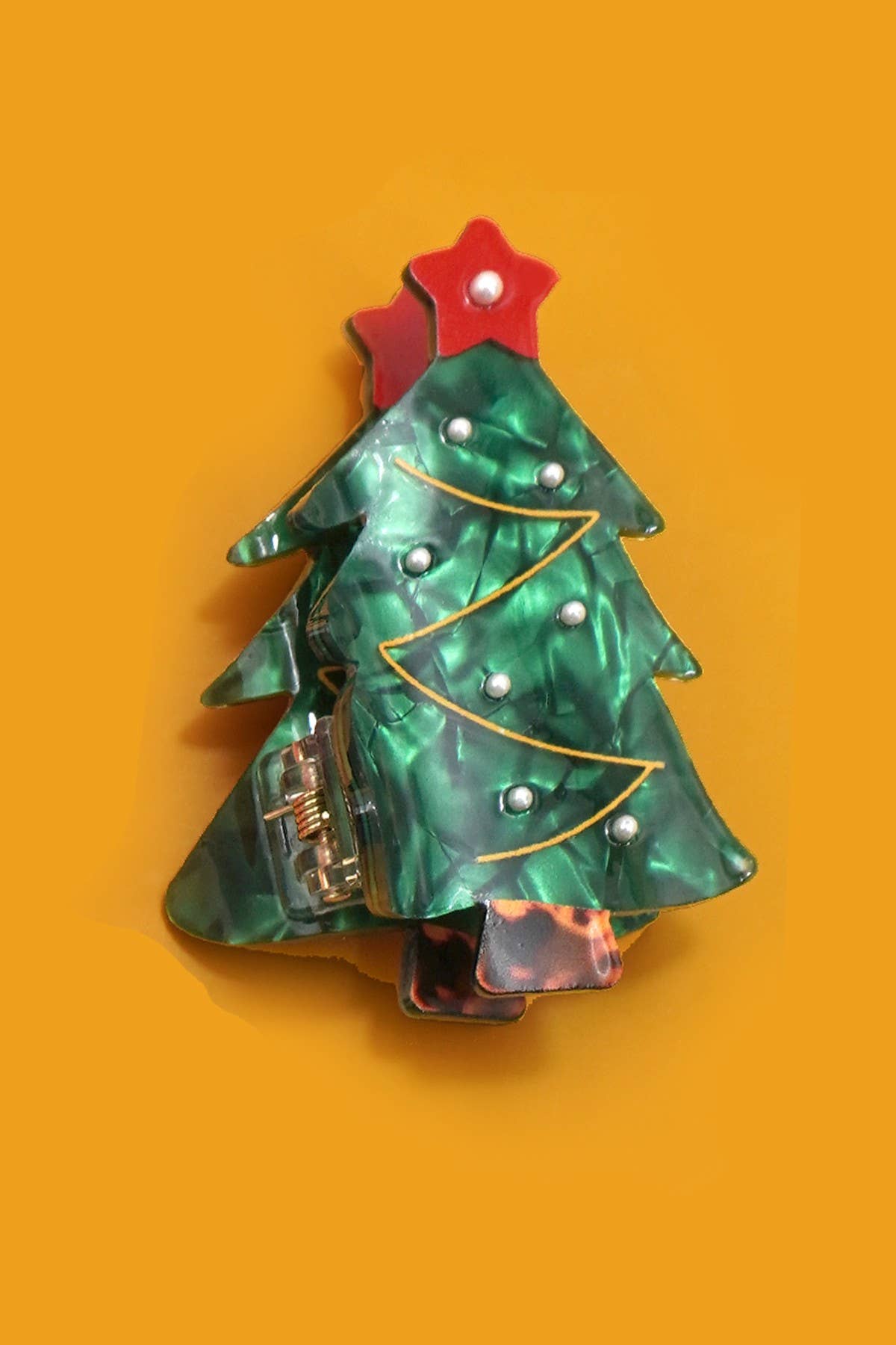 CHRISTMAS TREE SANTA SNOWMAN HAIR CLAW CLIPS | 40H939: BOW