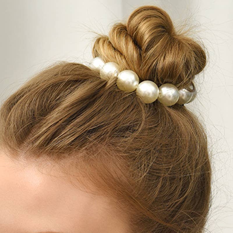 Elastic Pearl Hair Tie