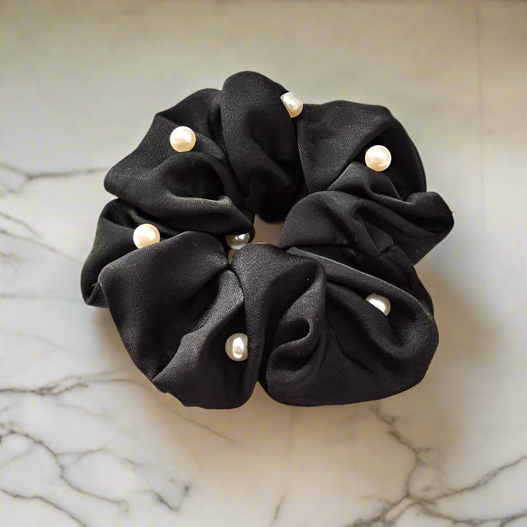 Soft Pearl Scrunchie