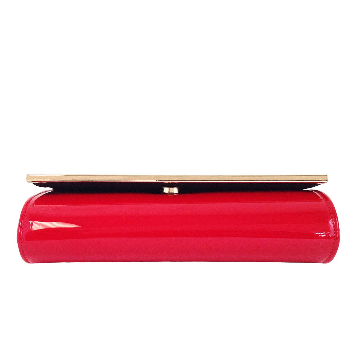 Candy | Glossy Red Clutch with Crossbody Chain