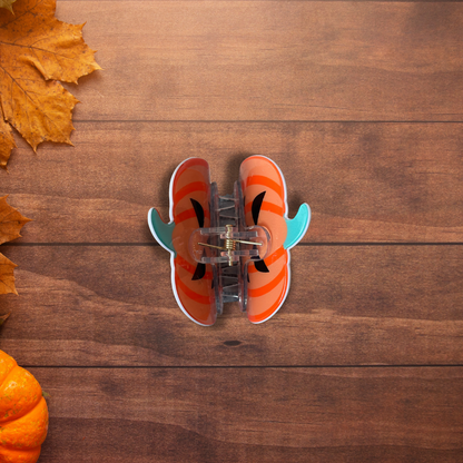 LARGE PUMPKIN HAIR CLAW CLIPS
