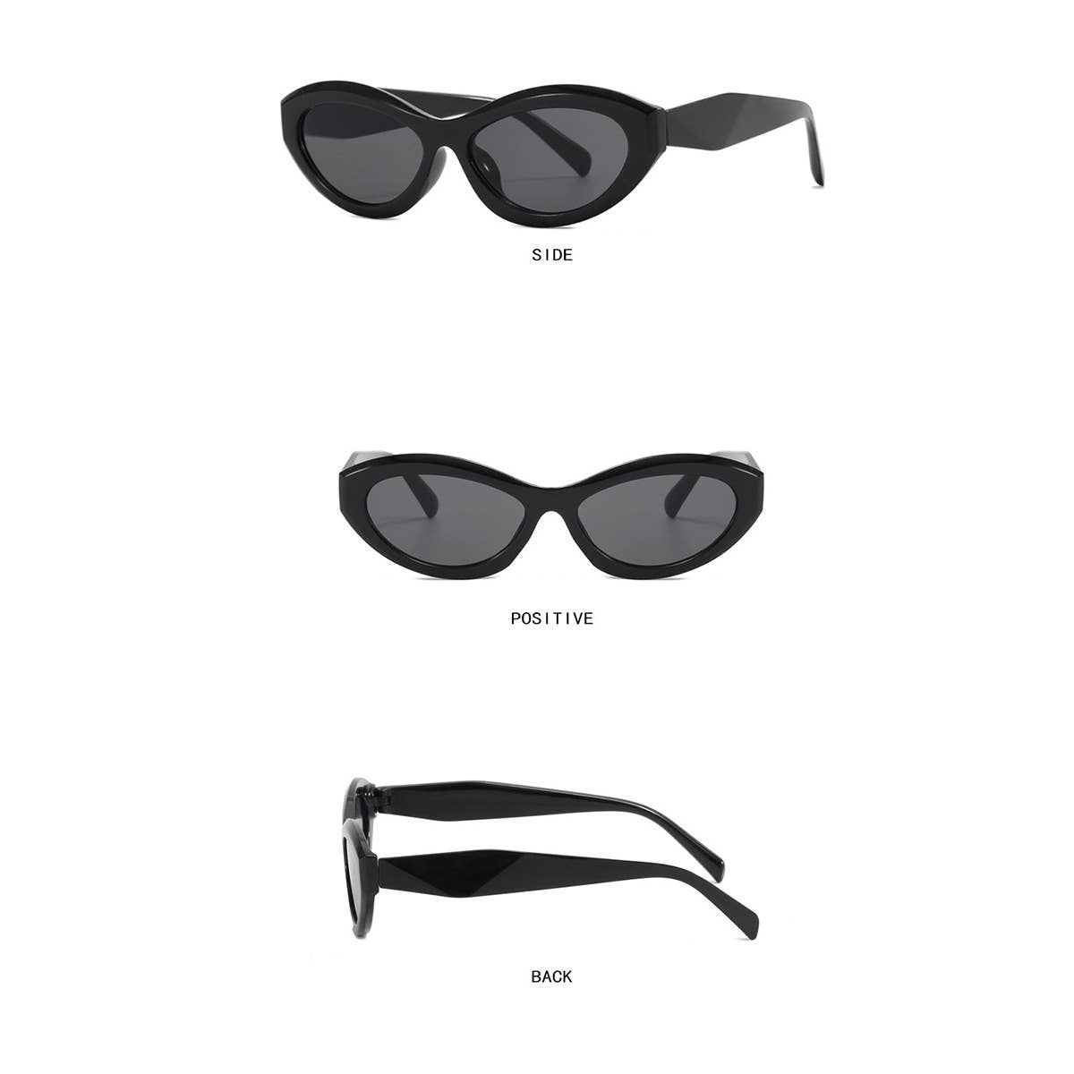 Retro Oval Sunglasses - UV Protection