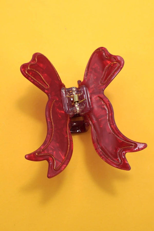CHRISTMAS TREE SANTA SNOWMAN HAIR CLAW CLIPS | 40H939: BOW
