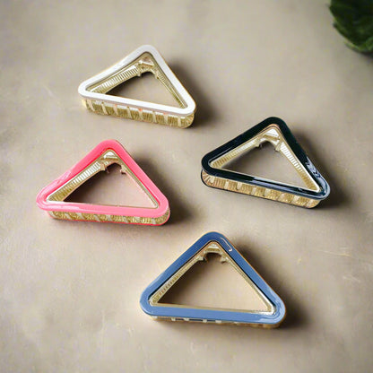 Hollow Triangle Metal Claw Clip